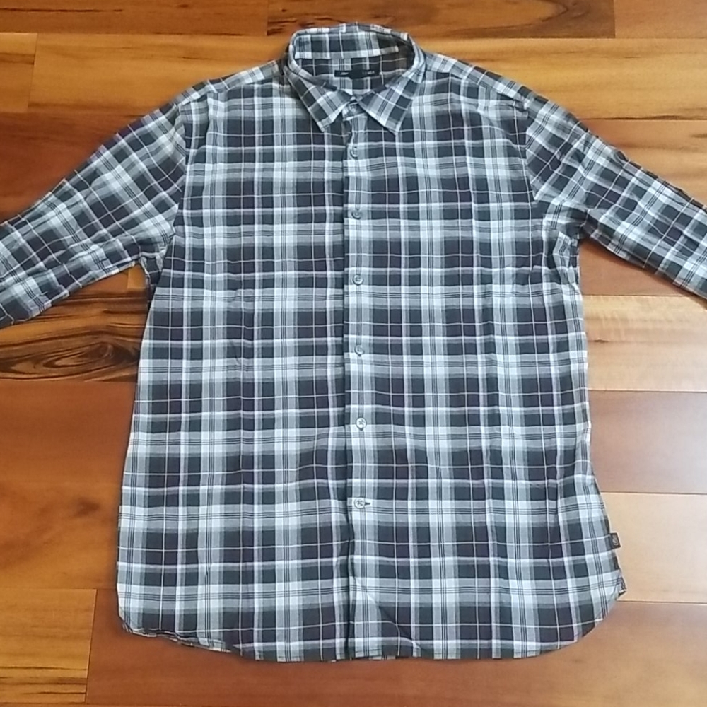 John Varvatos Plaid Long Sleeve